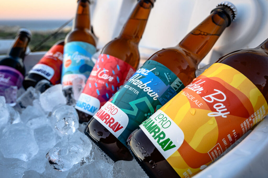 Lord Chambray Brewery's craft beer bottles, showcasing the diversity and quality of Malta's local brews