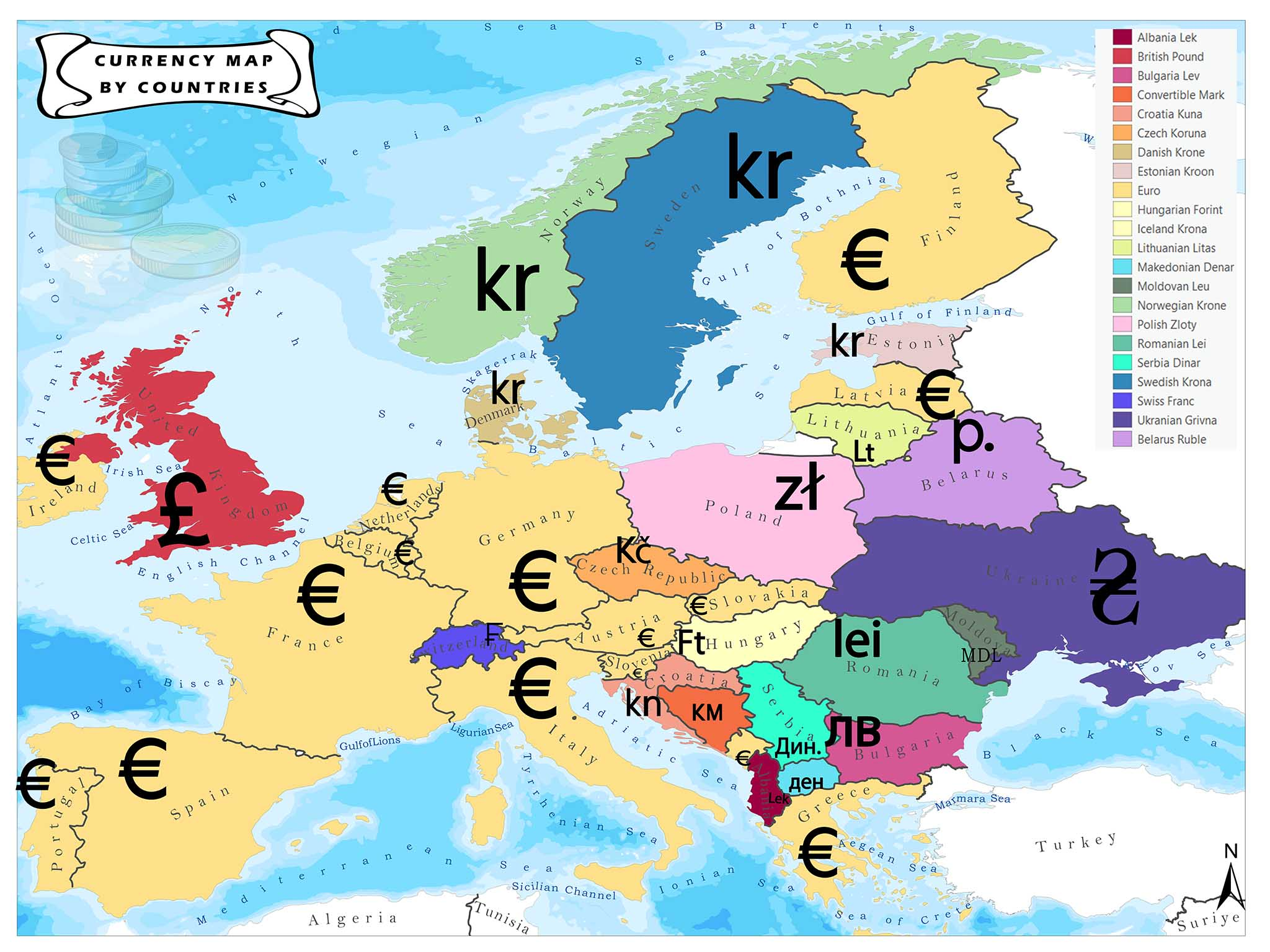 Exploring EU Countries with Non-Euro Legal Tender