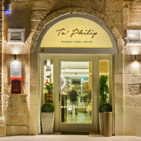 Ta' Philip Restaurant & Wine Bar in Marsaxlokk, Malta, offers a diverse selection of wines paired with traditional Maltese dishes, providing a delightful setting for wine tasting events and culinary experiences.