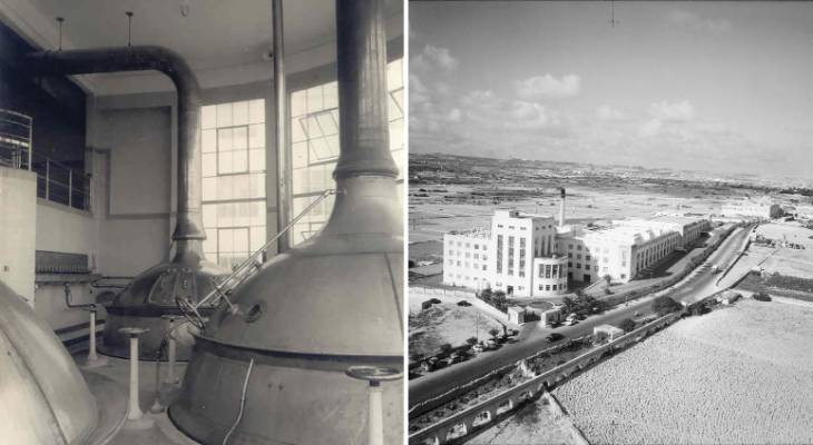 Historic Farsons Brewery old factory in Malta, a landmark of Maltese brewing tradition, showcasing the rich heritage and craftsmanship behind Cisk Lager production.