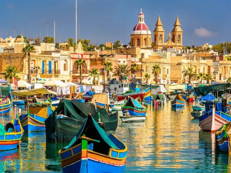 Marsaxlokk: Picturesque Fishing Village with Vibrant Markets and Charming Harbour