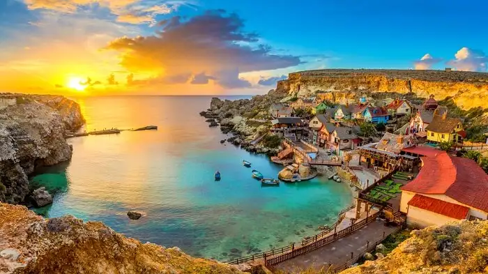 Stunning sea views of Malta capturing the vibrant summer vibe