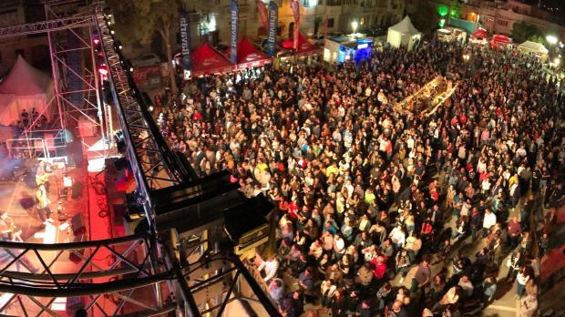 Exciting music festival in Malta with vibrant crowds and live performances